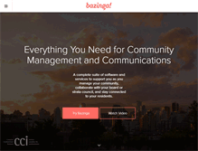 Tablet Screenshot of mybazinga.com